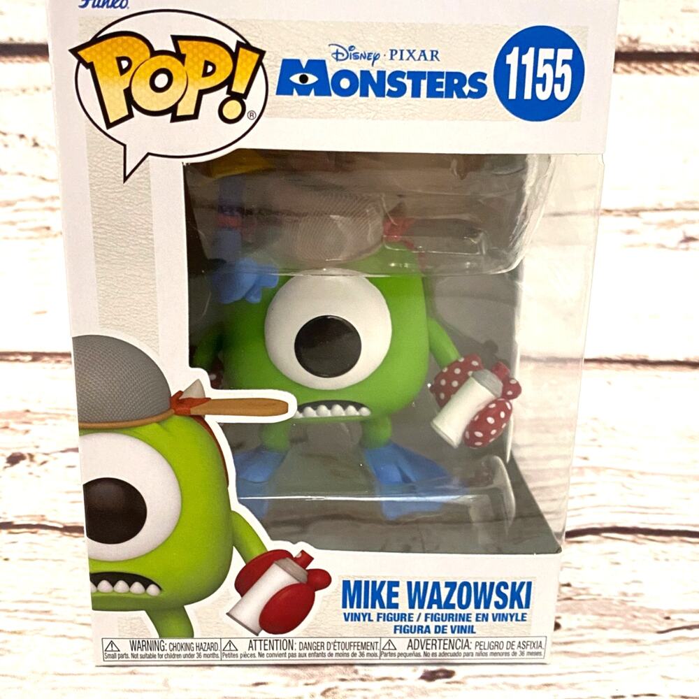 FUNKO POP Disney Pixar Monsters Inc Mike Wazowski Mitts #1155 MIB